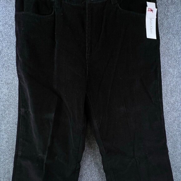 Calvin Klein Corduroy Pants Size 34x32 NWT Black Adult Men’s Straight Cut - Picture 1 of 14